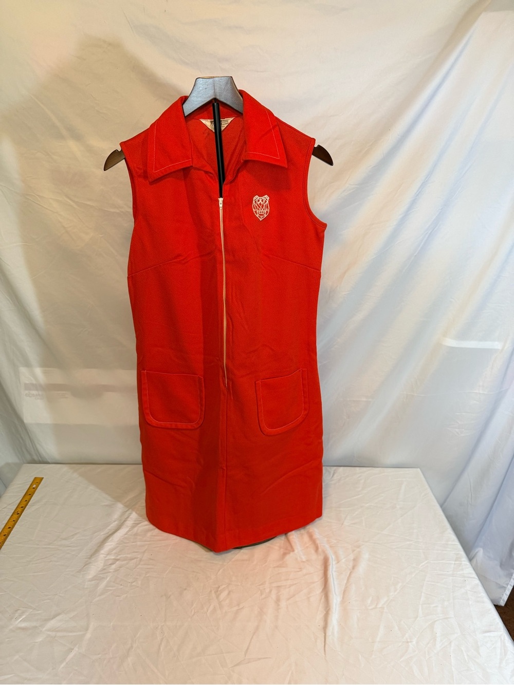 Women’s Halloween Costume Medium Orange 1970s Tennis/Golf Dress